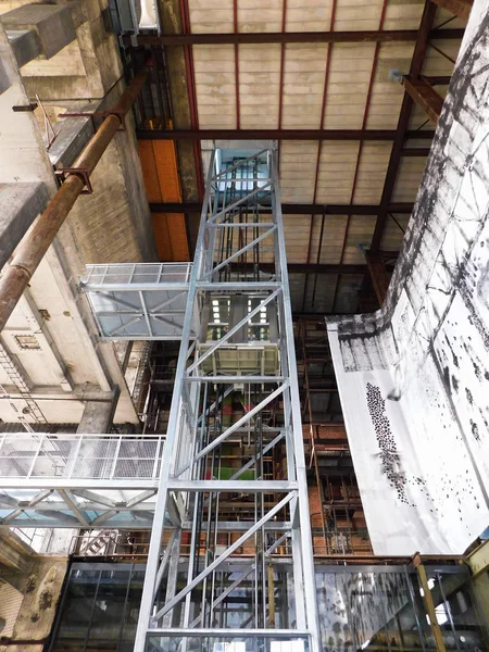 Elevator in the former boiler house of the Peenemnde power station