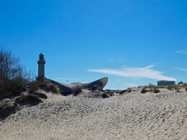 Výhled Maják Teepottem Pobřeží Baltského Moře — Stock fotografie