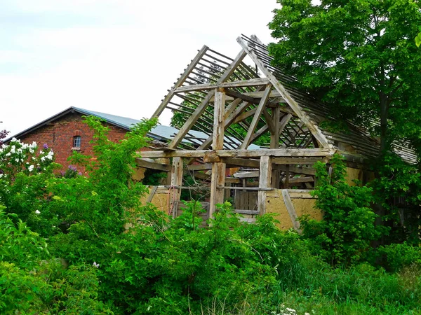 Vacantes Cuando Las Aldeas Mueren Uckermark — Foto de Stock