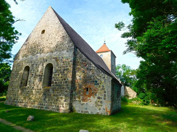 Evangelische Dorfkirche Aus Dem Jahrhundert — Fotografia de Stock