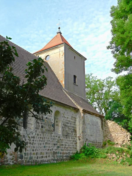 Evangelische Dorfkirche Aus Dem Jahrhundert — Fotografia de Stock