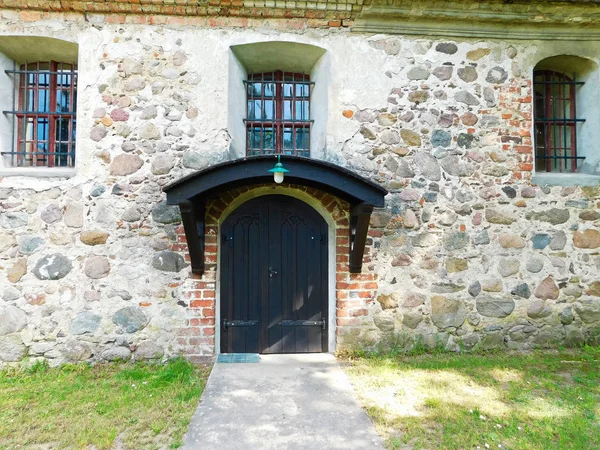 Entrance Portal Protestant Village Church — Stock Photo, Image