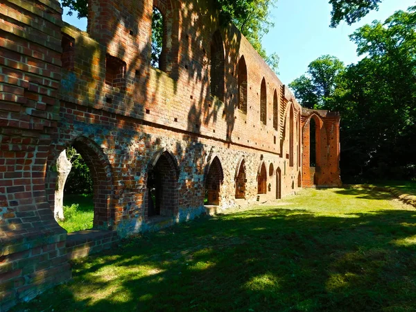 Ruína Mosteiro Cisterciense Destruída Durante Guerra Dos Trinta Anos — Fotografia de Stock