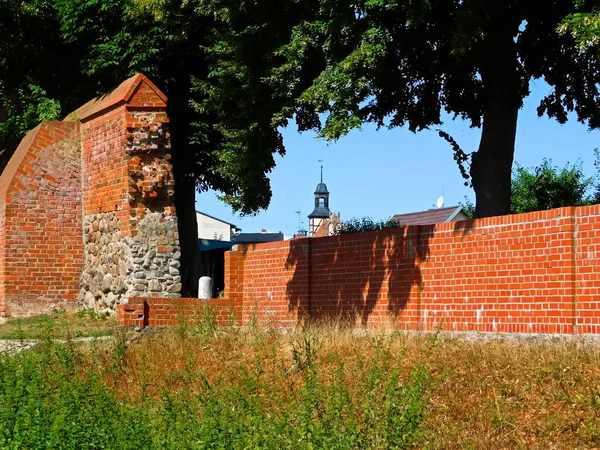 Historisk Stadsmur Från 1200 Talet — Stockfoto