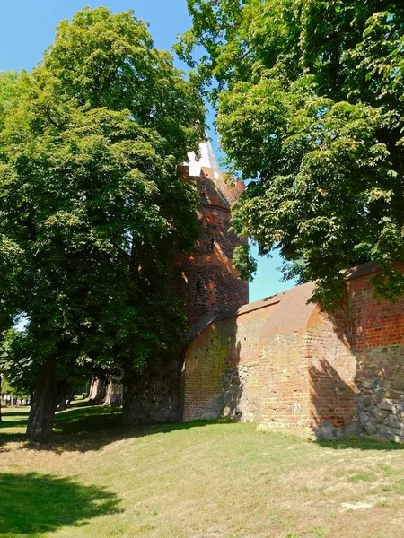 Historisk Stadsmur Från 1200 Talet — Stockfoto