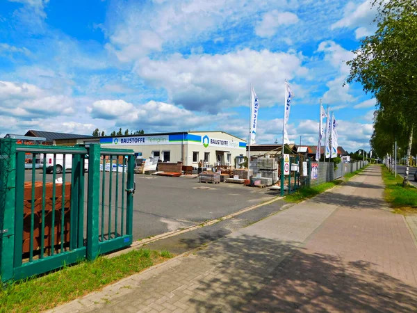Templin Distrito Brandenburg Uckermark Alemanha Julho 2020 Área Industrial Parte — Fotografia de Stock