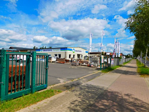 Templin Distrito Brandenburg Uckermark Alemanha Julho 2020 Área Industrial Parte — Fotografia de Stock