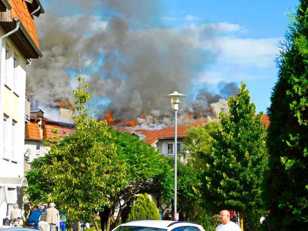 Templin Distrito Brandeburgo Uckermark Alemania Julio 2020 Gran Incendio Las — Foto de Stock