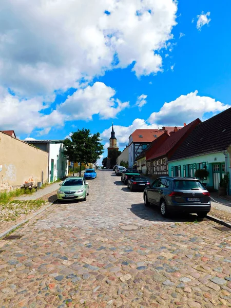 Templin Distrito Brandeburgo Uckermark Alemania Julio 2020 Infraestructura Templin —  Fotos de Stock