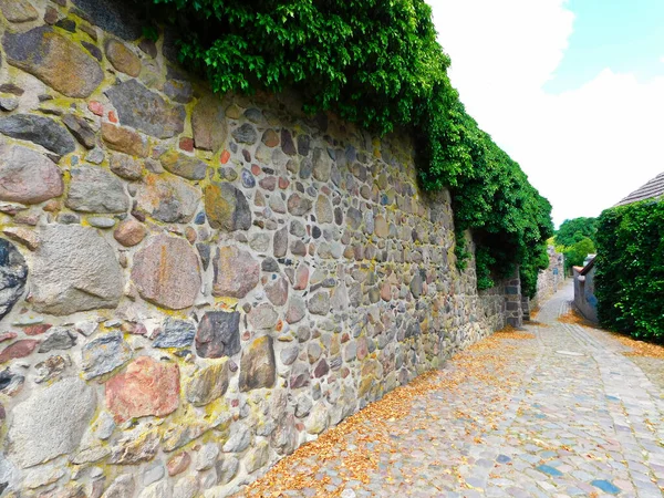 Historic city wall from the 13th century