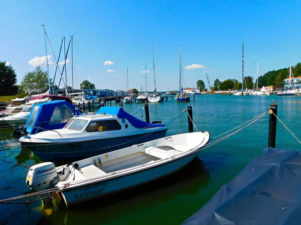 Peenestrom Daki Baltık Denizi Limanı — Stok fotoğraf