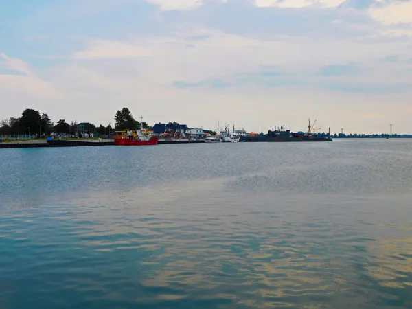 Blick Über Den Hafen Der Ostsee — Stockfoto
