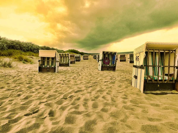 Beach Chairs Beach Baltic Coast — Stock Photo, Image