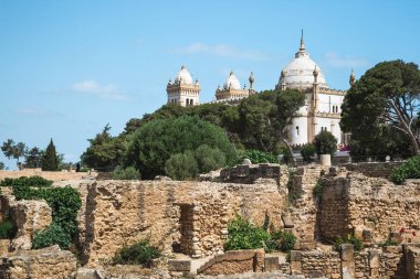 Saint Louis Katedrali Byrsa Hill üzerinde punic ilçe kalıntıları