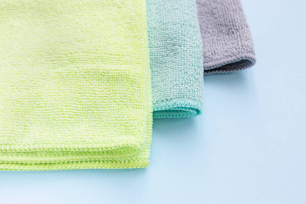 Three new microfiber cloth for cleaning and dusting