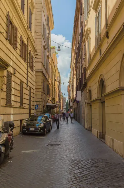 Smalle Straten Van Het Grote Eeuwige Stad Van Rome — Stockfoto