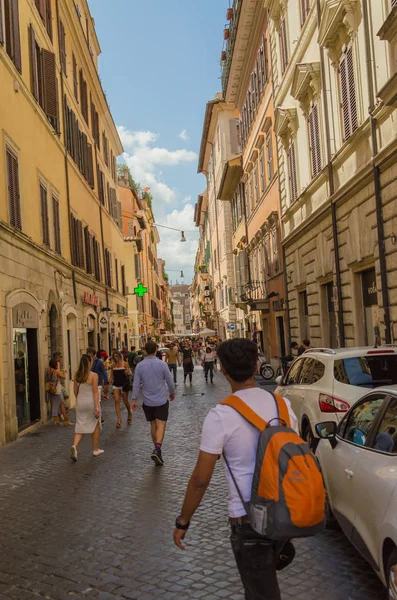 Malá Ulice Velké Věčné Město Řím — Stock fotografie