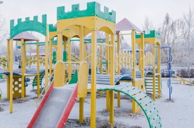 Bir soğuk kış gününde yalnız Bahçesi.