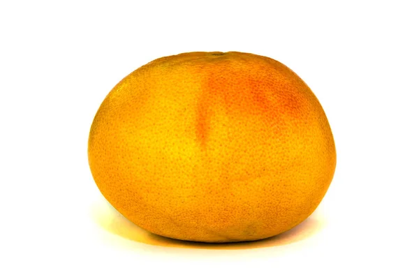 Plátků Grapefruitu Čerstvé Celé Bílém Pozadí — Stock fotografie