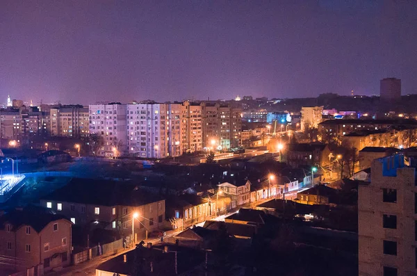 Bianco Nero Foto Colori Della Città Kharkov — Foto Stock