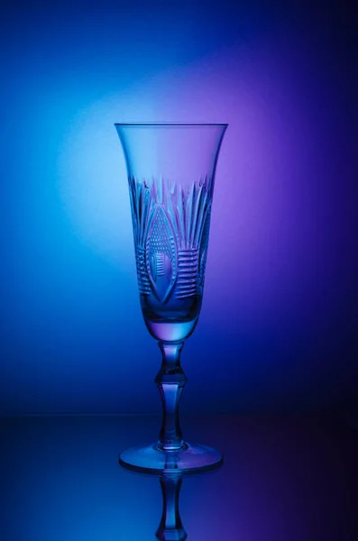 Bright colored light making its way through the glass. — Stock Photo, Image