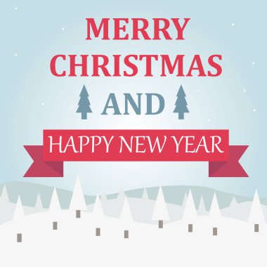 Mutlu noeller. Ağaç. Düz tasarımda vektör