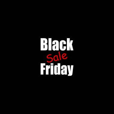 Kara Cuma indirimli afişi. Düz tasarımda vektör illüstrasyonu