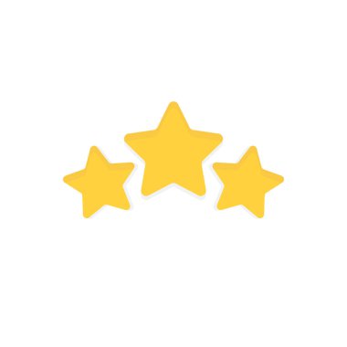 yıldız derecelendirme ikonu vektör çizimi