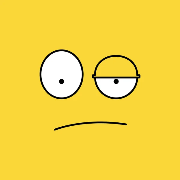 stock vector Emotional sticker internet meme icon. Vector illustration in flat design