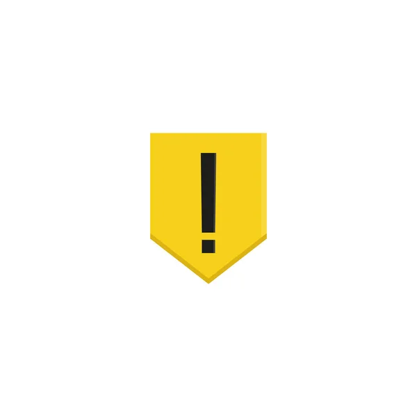 Danger Icon Vector Illustration Flat Design — Stock Vector