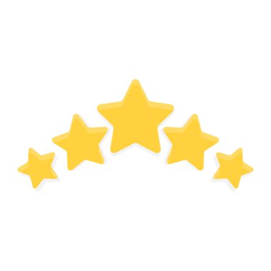 yıldız derecelendirme ikonu vektör çizimi