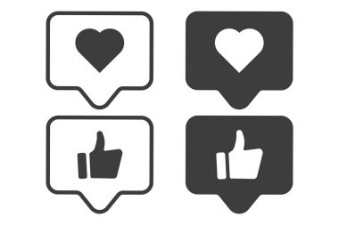 İkon gibi. Düz tasarımda vektör illüstrasyonu