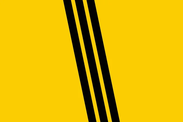 Yellow Backgroud Three Strips Vector Illustration — Stock Vector