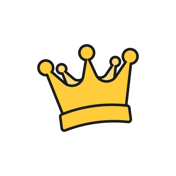 皇冠插图 平面设计中的矢量 — 图库矢量图片