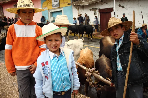 Mérida Venezuela Mayo 2017 Muchachos Puestos Ropa Casual Sosteniendo Las — Foto de Stock