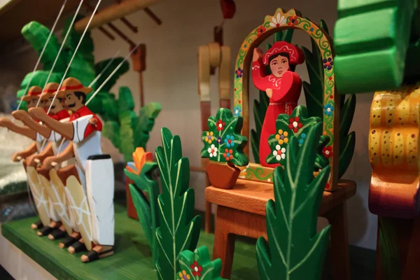 Готовые Деревянные Игрушки Местном Заводском Музее Мериде Венесуэла — стоковое фото