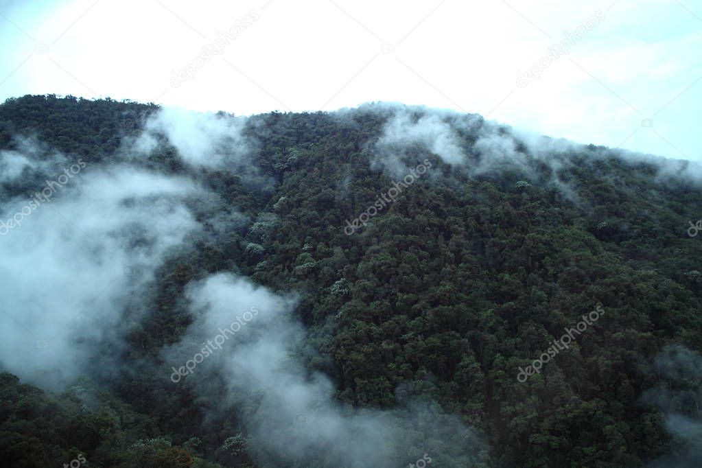 View of Sierra Nevada Mountains in Venezuela.