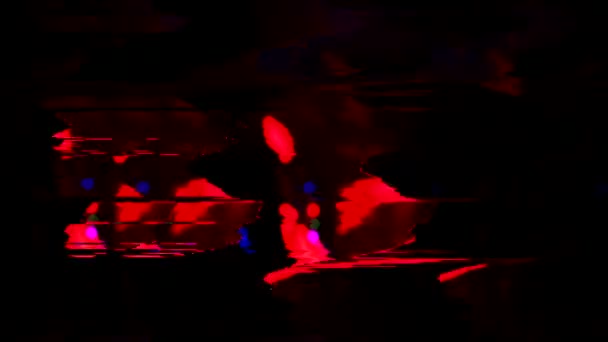 Красный Лазер Фон Глюками — стоковое видео