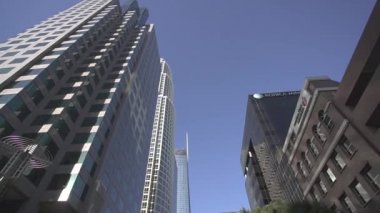 Los Angeles, Ca - 22 Eylül 2019 Los Angeles şehir merkezindeki bulvarın geniş açılı görüntüsü
