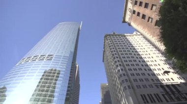 Los Angeles, Ca - 22 Eylül 2019 Los Angeles şehir merkezindeki bulvarın geniş açılı görüntüsü