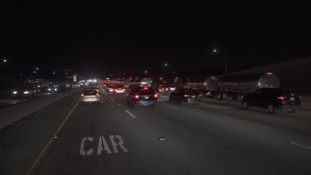 Los Angeles Σεπτεμβρίου 2019 Κυκλοφορία Και Κυκλοφοριακή Συμφόρηση Κατά Την — Αρχείο Βίντεο