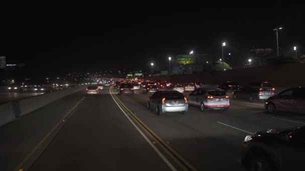 Los Angeles September 2019 Verkeersopstoppingen Tijdens Spitsuren Beroemde Snelweg 405 — Stockvideo