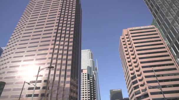 Los Ángeles Septiembre 2019 Vista Panorámica Los Rascacielos Del Centro — Vídeos de Stock