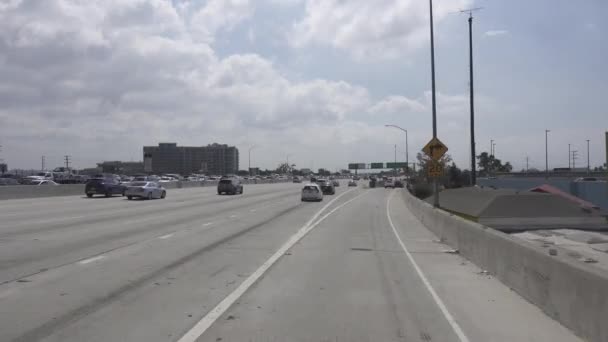 Los Angeles Września 2019 Korki Korki Godzinach Szczytu Słynnej Autostradzie — Wideo stockowe