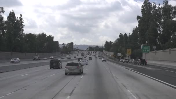 Los Angeles Septembre 2019 Embouteillage Congestion Pendant Les Heures Pointe — Video