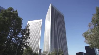 Los Angeles, Ca - 22 Eylül 2019 Los Angeles şehir merkezindeki bulvarın geniş açılı görüntüsü