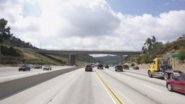 Los Angeles Septembre 2019 Embouteillage Congestion Pendant Les Heures Pointe — Video