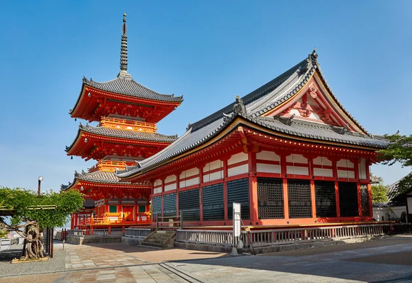 Kyoto Japonya Kiyomizu Dere Tapınağı Pagoda Güney Higashiyama Shin Budizm - Stok İmaj