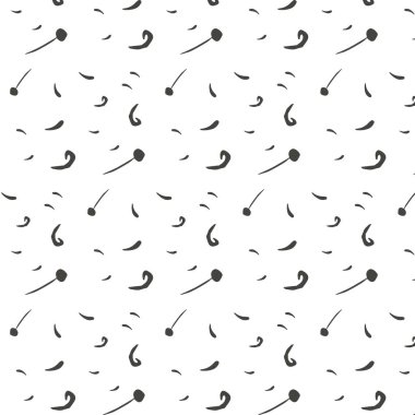 Koyu gri soyut figureon beyaz arka plan ile desen soyut süsleme figür