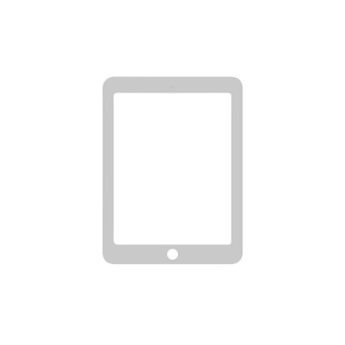 ışık graytablet simge vektör illüstrasyon ekran web öğesi bilgisayar beyaz arka plan üzerinde